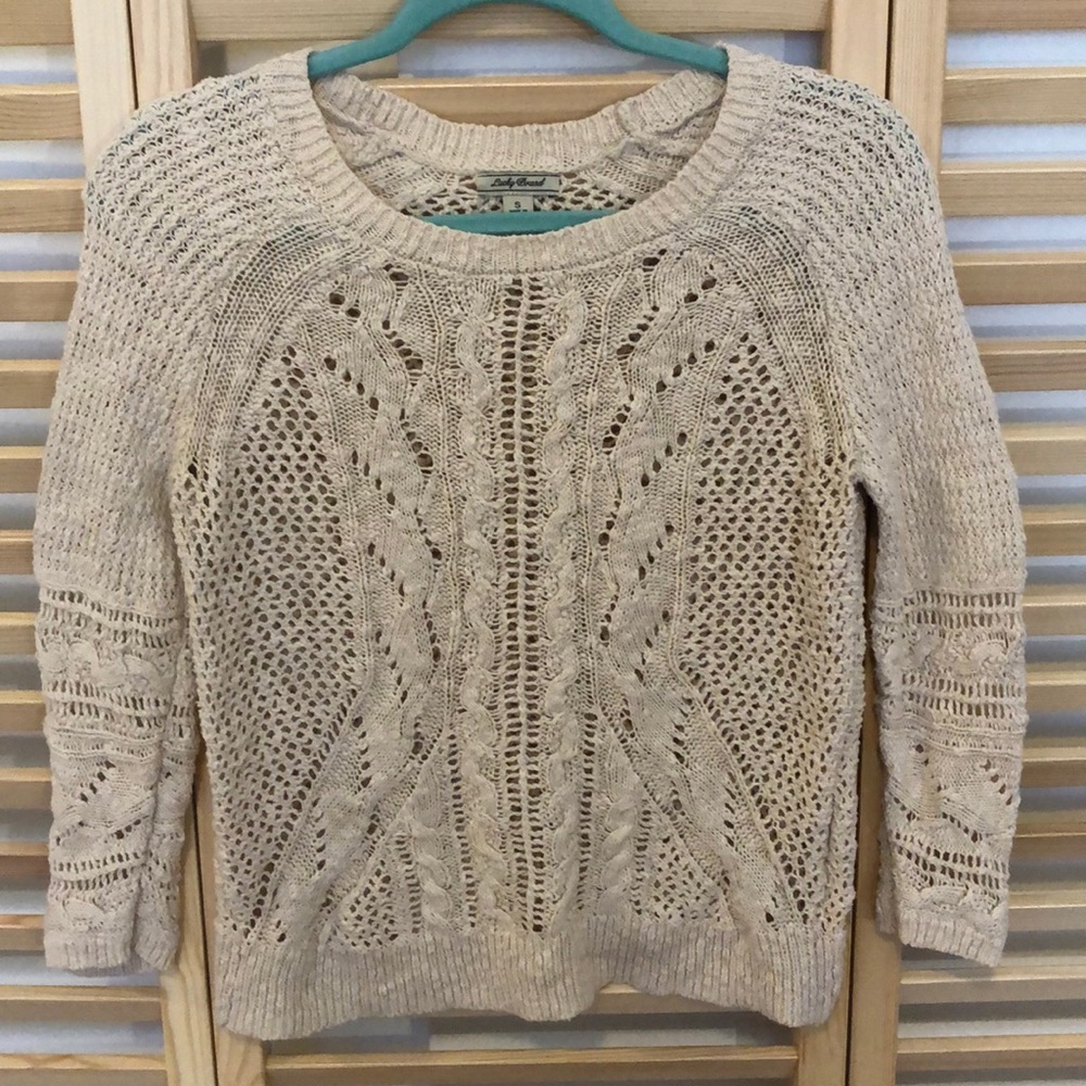 Loose knit scoop neck sweater | Lucky Brand